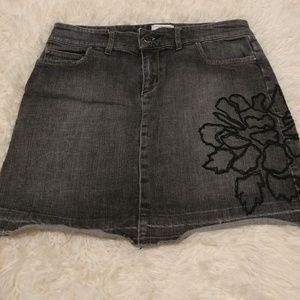 NWOT WHBM Dark Washed Midi Jean Skirt